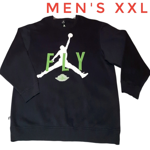 Jordan Other - Vintage Jordan Crewneck Jumpman Sweatshirt Black Green White Men's XXL